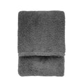 Teddy Fleece Throw Charcoal