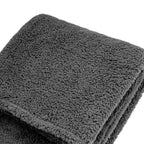 Teddy Fleece Throw Charcoal