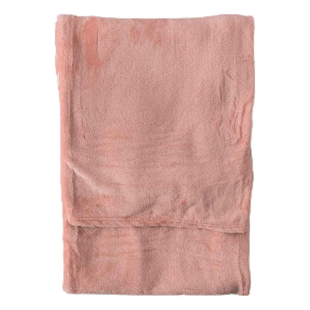 Rolled Flannel Fleece Blush