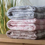 Checkmate Rolled Fleece Silver