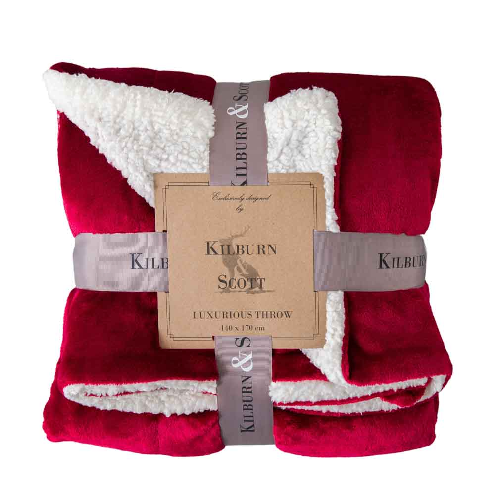 Sterling Sherpa Throw Red