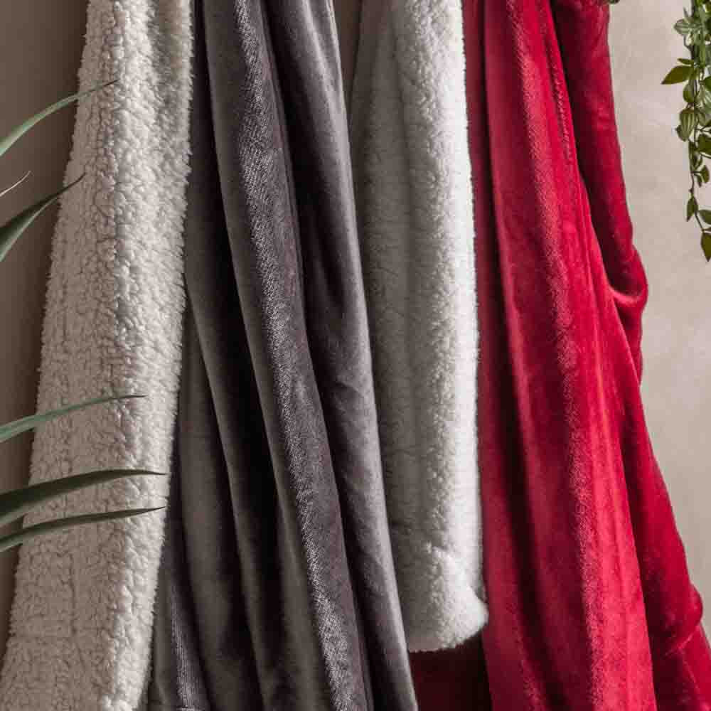 Sterling Sherpa Throw Red