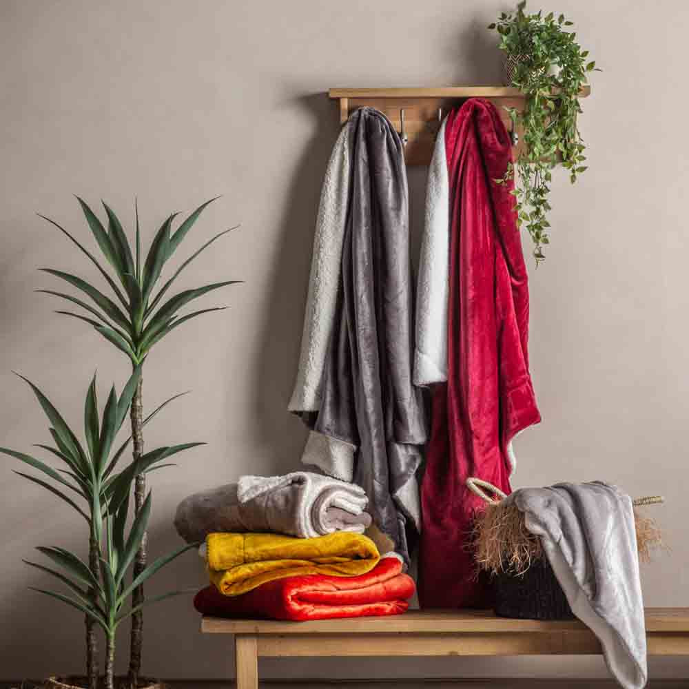 Sterling Sherpa Throw Grey