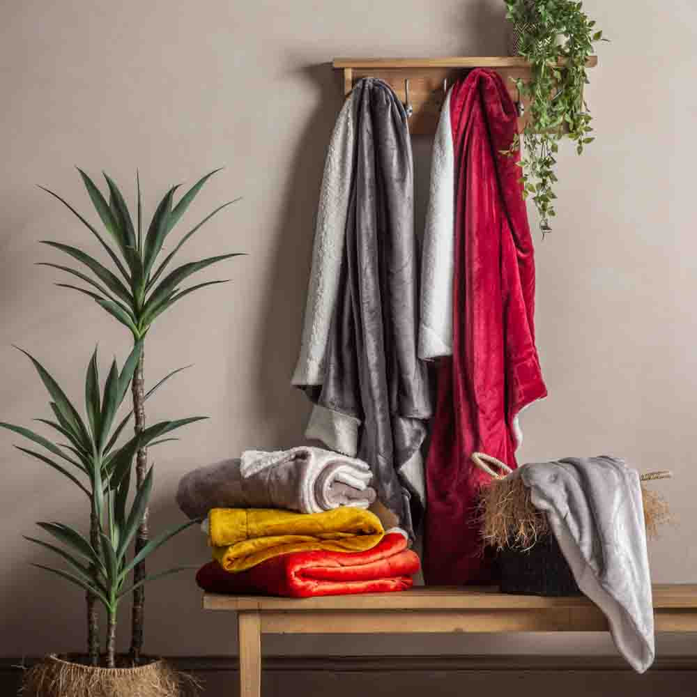 Sterling Sherpa Throw Grey