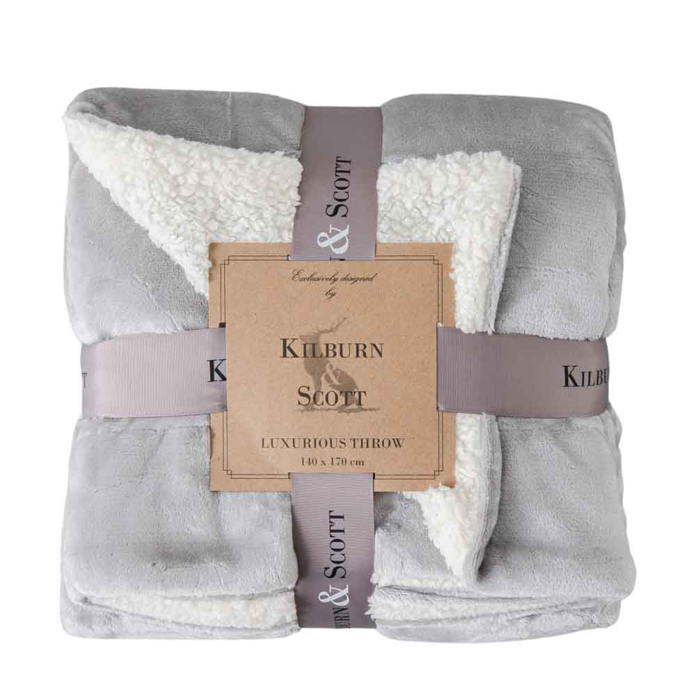 Sterling Sherpa Throw Silver
