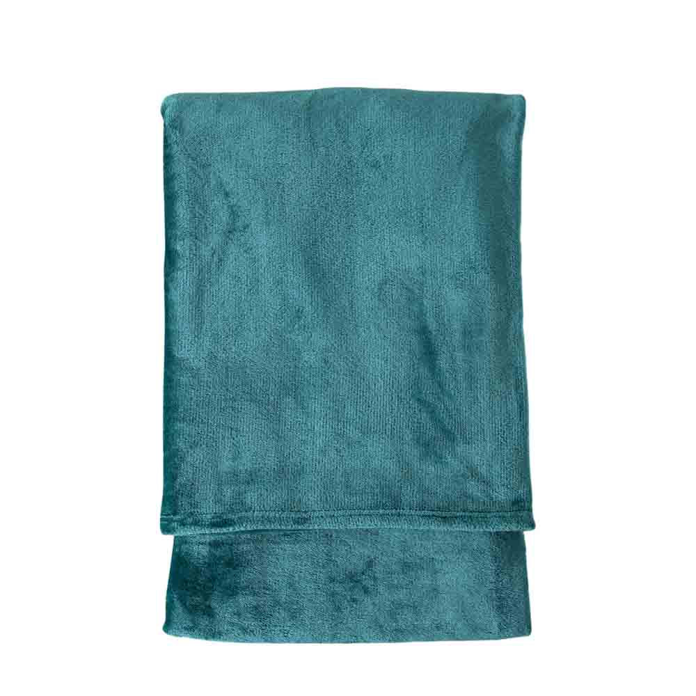 Rolled Flannel Fleece Teal