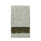 Herringbone Faux Mohair Throw Olive
