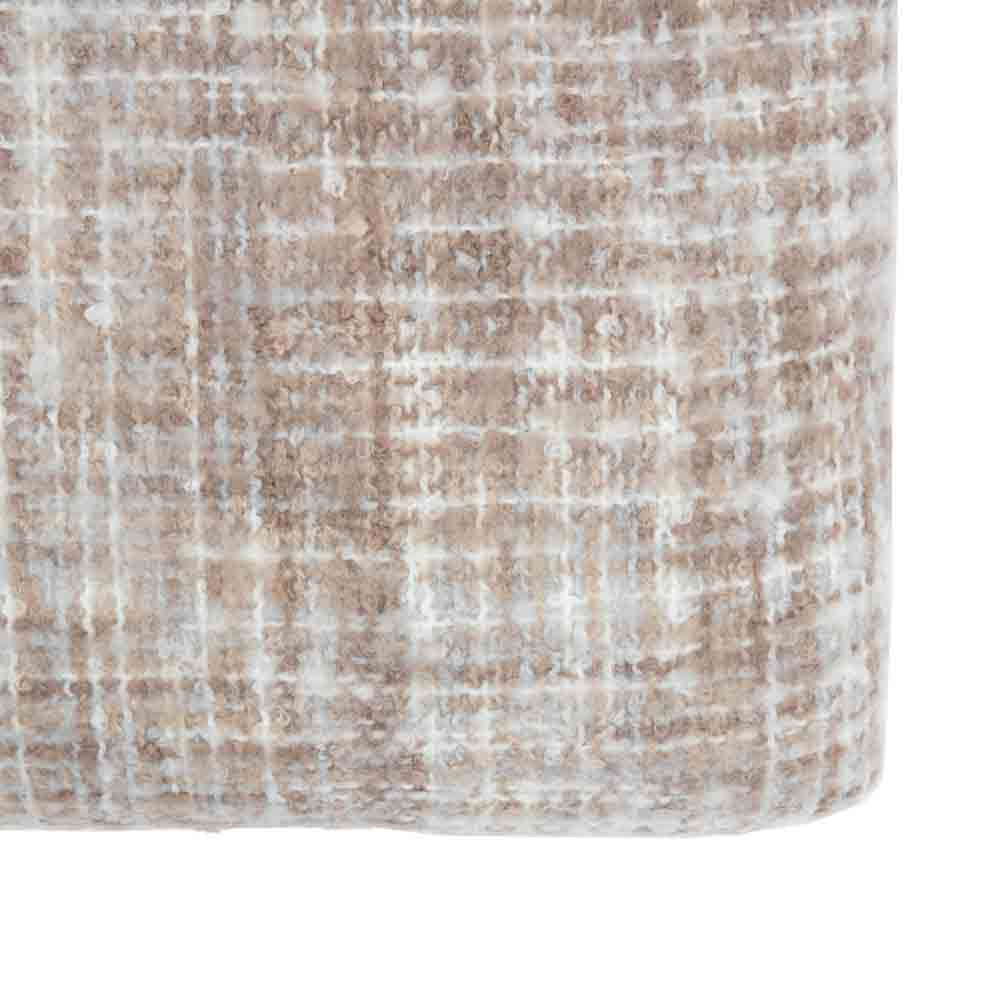 Woven Faux Mohair Sherpa Throw Natural