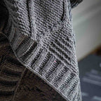 Chenille Cable Throw Grey
