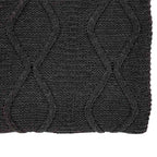 Chenille Cable Throw Grey