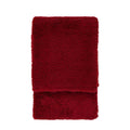 Teddy Fleece Throw Merlot