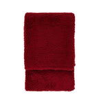 Teddy Fleece Throw Merlot