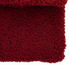 Teddy Fleece Throw Merlot
