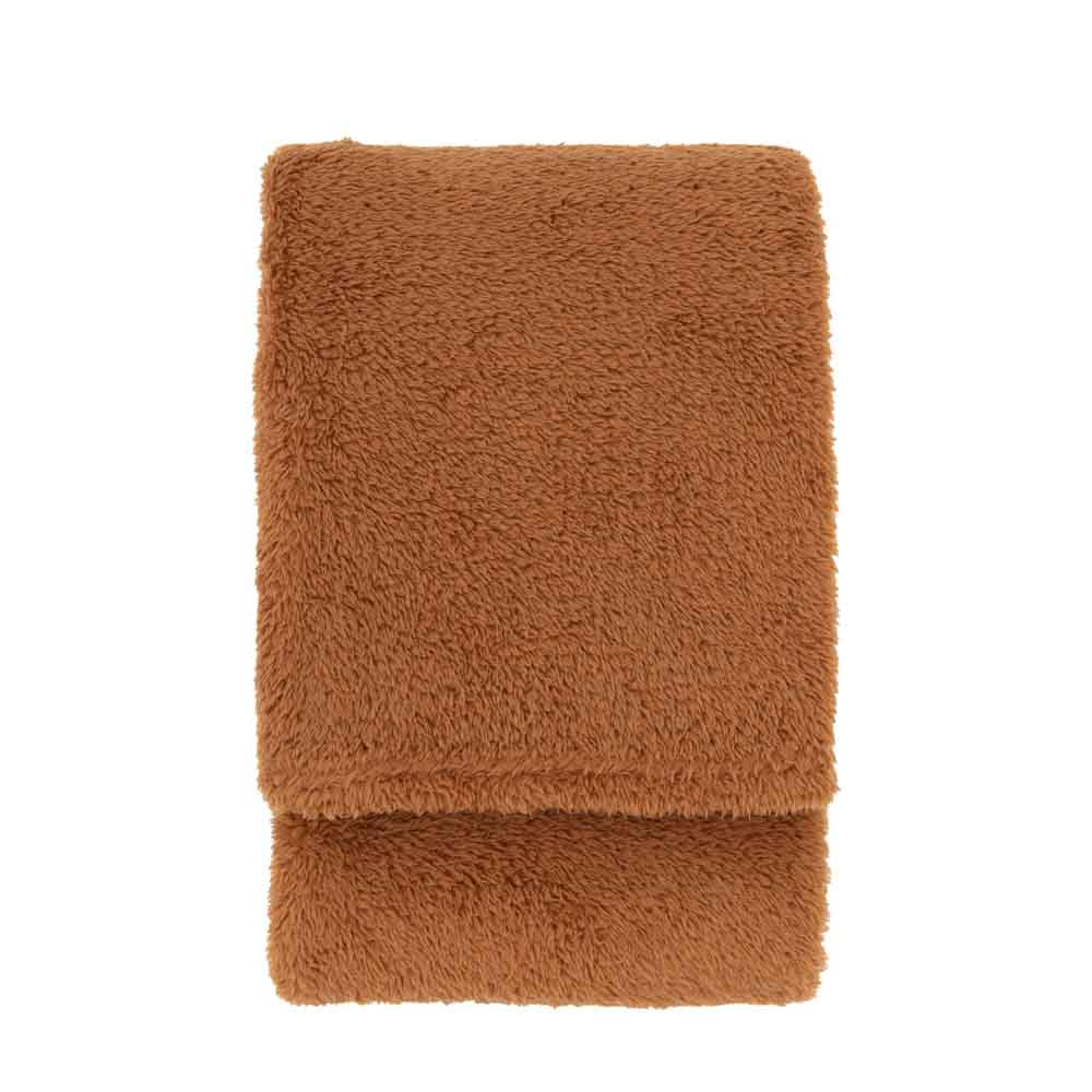 Teddy Fleece Throw Tan