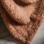 Teddy Fleece Throw Tan