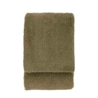 Teddy Fleece Throw Olive