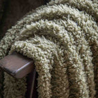 Teddy Fleece Throw Olive