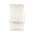 Marshmallow Rabbit Faux Fur Throw Crm