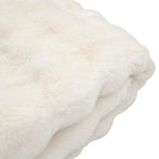 Marshmallow Rabbit Faux Fur Throw Crm