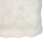 Marshmallow Rabbit Faux Fur Throw Crm