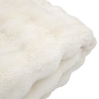 Marshmallow Rabbit Faux Fur Throw Crm