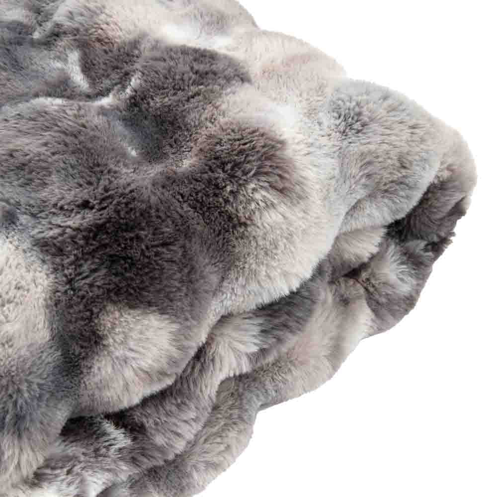 Marshmallow Rabbit Faux Fur Throw