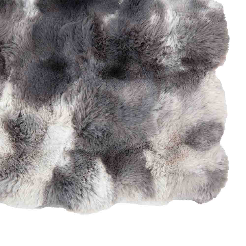 Marshmallow Rabbit Faux Fur Throw