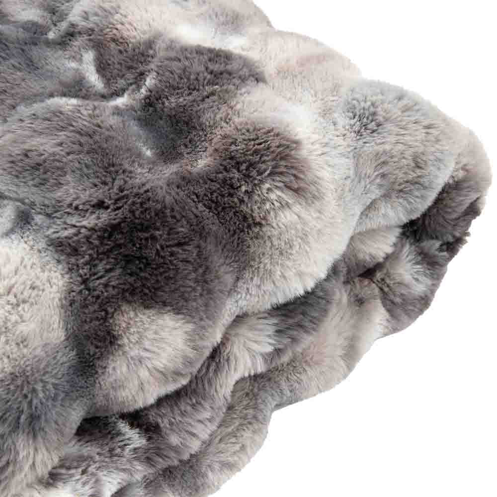 Marshmallow Rabbit Faux Fur Throw