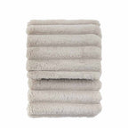 Ribbed Faux Fur Throw Natural