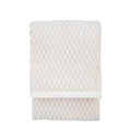 Jacquard Velvet Knitted Throw Natural