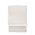 Jacquard Velvet Knitted Throw Natural