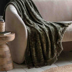 Willow Chenille Throw Khaki
