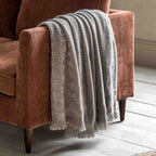 Willow Chenille Throw Grey