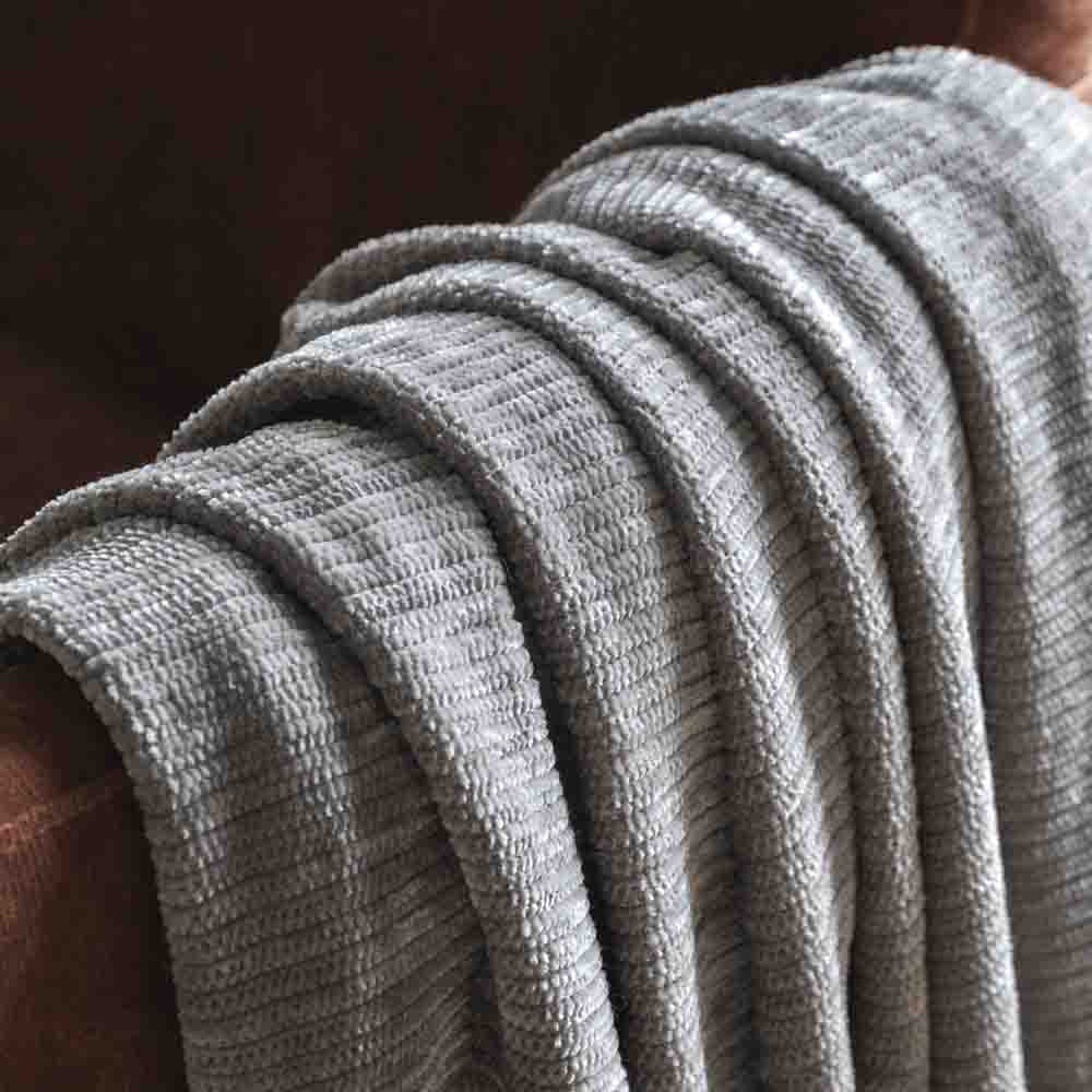 Willow Chenille Throw Grey