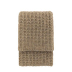 Luxury Melange Knit Throw Oatmeal