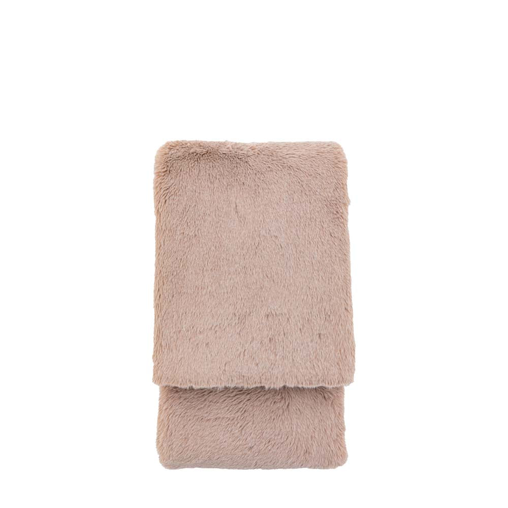 Juniper Faux Fur Throw Small Mauve