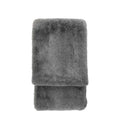 Roscose Faux Fur Throw Large Smoke Grey