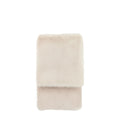 Maple Faux Fur Throw Small Oatmeal