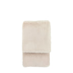 Maple Faux Fur Throw Small Oatmeal