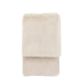 Maple Faux Fur Throw Large Oatmeal