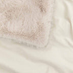 Maple Faux Fur Throw Large Oatmeal