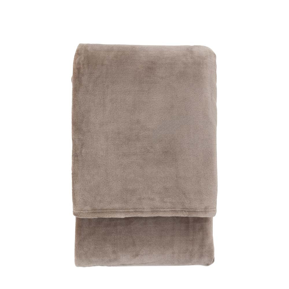 Simply Green Recycled Throw Taupe