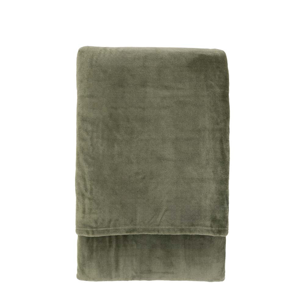 Simply Green Recycled Throw Olive