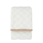 Oakley Checked Sherpa Throw Cream