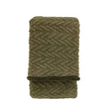Herringbone Sherpa Throw  Sage