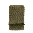 Herringbone Sherpa Throw  Sage