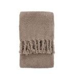 Fringed Teddy Throw Taupe
