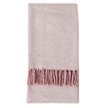 Herringbone Faux Mohair Throw Blush