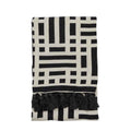 Merton Knitted Tassel Throw Black
