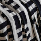 Merton Knitted Tassel Throw Black